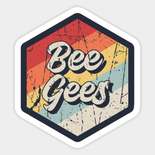 Bee Gees Retro Sticker